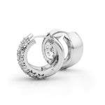 3-Row Huggie Earrings