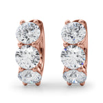 Lab Grown Diamond 3-Stone Huggies