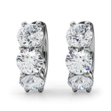 Lab Grown Diamond 3-Stone Huggies
