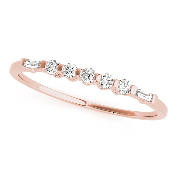 Lab Grown Diamond Fancy Shape Baguette Wedding Band