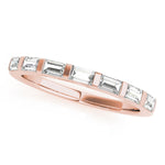 Lab Grown Diamond Straight Baguette Wedding Band