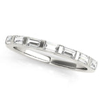 Lab Grown Diamond Straight Baguette Wedding Band