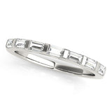 Natural Diamond Straight Baguette Wedding Band