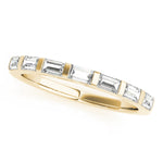 Lab Grown Diamond Straight Baguette Wedding Band