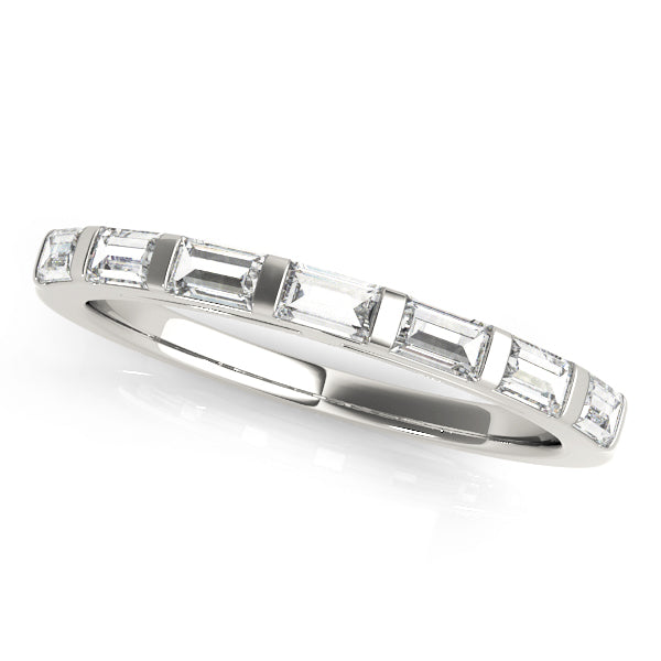 Lab Grown Diamond Straight Baguette Wedding Band