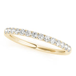 Natural Diamond Straight Split Prong Wedding Band