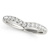 Lab Grown Diamond Curved Wedding Band