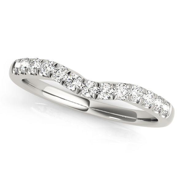 Lab Grown Diamond Curved Wedding Band