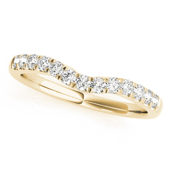 Lab Grown Diamond Curved Wedding Band