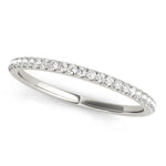 Lab Grown Diamond Single Row Split Prong Wedding Band