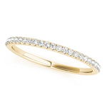 Lab Grown Diamond Single Row Split Prong Wedding Band