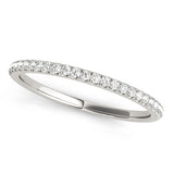 Lab Grown Diamond Single Row Split Prong Wedding Band
