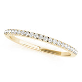 Lab Grown Diamond Straight Split Prong Wedding Band