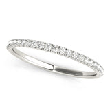 Natural Diamond Prong Set Wedding Bands