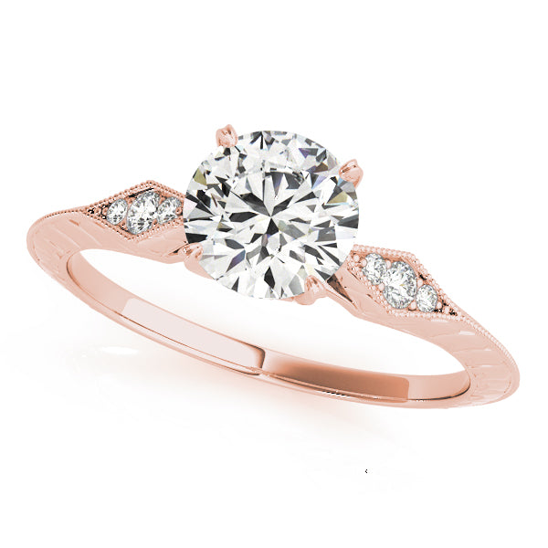 Lab Grown Diamond Antique Inspired Marquise Filigree Engagement Rings