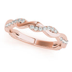 Natural Diamond Braided Wedding Band