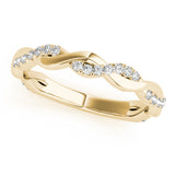 Natural Diamond Braided Wedding Band