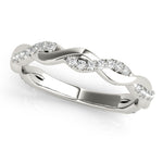 Natural Diamond Braided Wedding Band