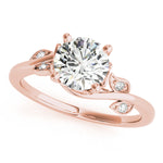 Lab Grown Diamond Floral Bypass Engagement Ring