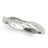Lab Grown Diamond Twisting Wedding Band