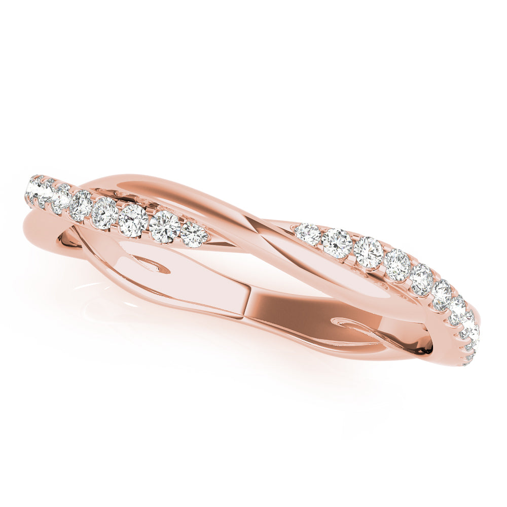 Lab Grown Diamond Twisting Wedding Band