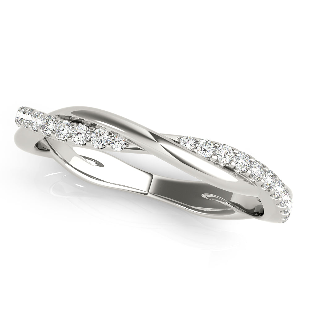 Lab Grown Diamond Twisting Wedding Band