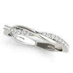 Lab Grown Diamond Twisting Wedding Band