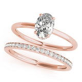 Lab Grown Hidden Halo Oval Engagement Ring