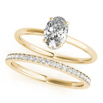 Lab Grown Hidden Halo Oval Engagement Ring