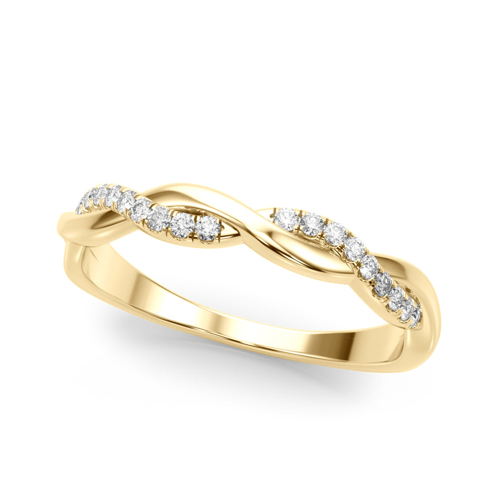 Lab Grown Diamond Twisted Wedding Band