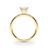 Hidden Halo Oval Engagement Ring