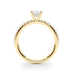 Hidden Halo Emerald Cut Engagement Ring