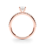 Hidden Halo Emerald Cut Engagement Ring