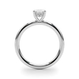 Lab Grown Hidden Halo Emerald Cut Engagement Ring