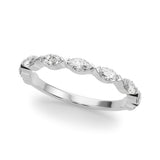 Lab Grown Diamond 9-Stone V-Prong Marquise Band