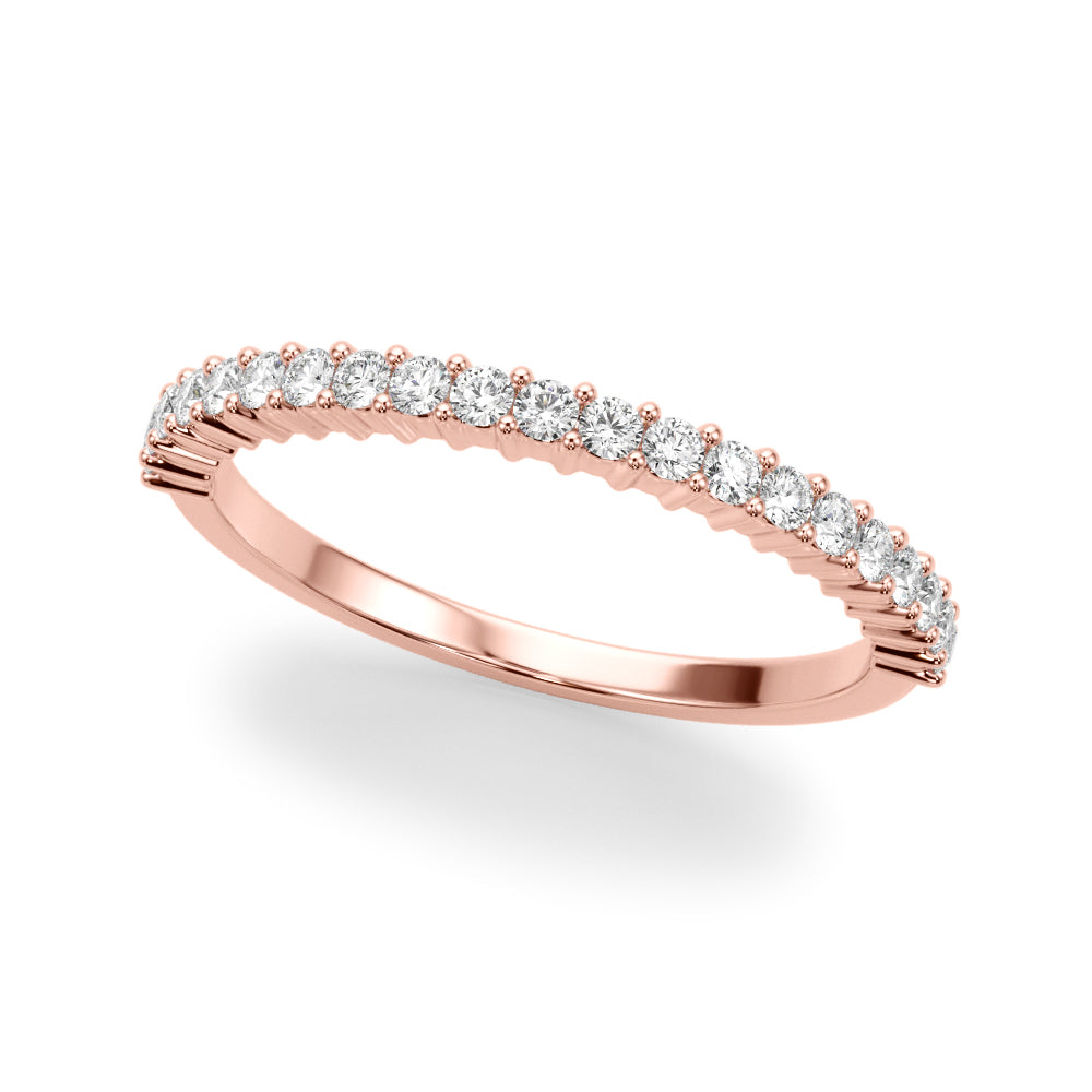 Natural Diamond Shared Prong Wedding Band