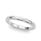 Lab Grown Diamond Burnished Wedding Band