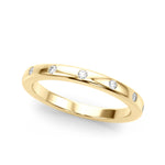 Lab Grown Diamond Burnished Wedding Band
