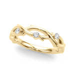 Lab Grown Diamond Nature Inspired Wedding Band