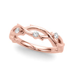 Lab Grown Diamond Nature Inspired Wedding Band