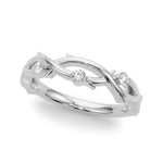 Lab Grown Diamond Nature Inspired Wedding Band