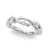 Lab Grown Diamond Nature Inspired Wedding Band