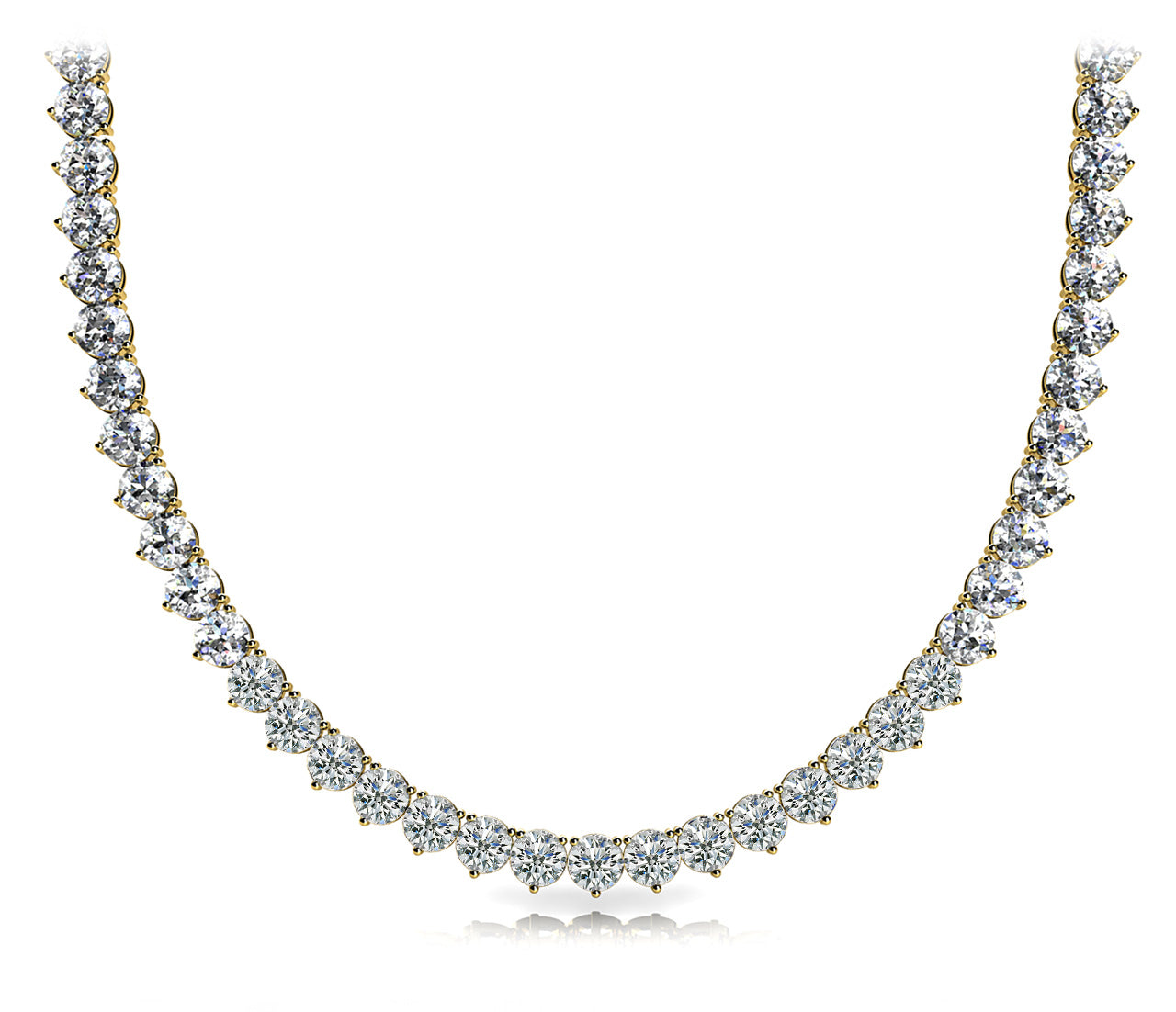 3 Prong Riviera Necklace not G