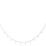 Natural Diamond Bezel Set Link Necklace