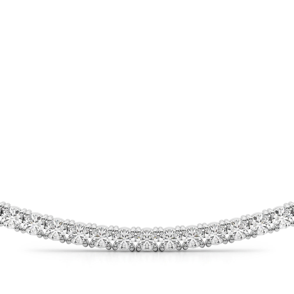 Lab Grown Prong Set Necklace