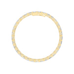 13Cttw Emerald Shaped Lab Grown Diamond (F/VS) Classic Line Bracelet in 14K Gold