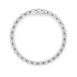 13Cttw Oval Shaped Lab Grown Diamond (F/VS) Classic Line Bracelet in 14K Gold