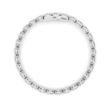 13Cttw Oval Shaped Lab Grown Diamond (F/VS) Classic Line Bracelet in 14K Gold