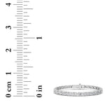 13Cttw Oval Shaped Lab Grown Diamond (F/VS) Classic Line Bracelet in 14K Gold