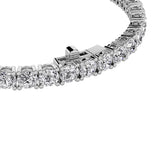 9Cttw Round Shaped Lab Grown Diamond (F/VS) Classic Tennis Bracelet in 14K Gold